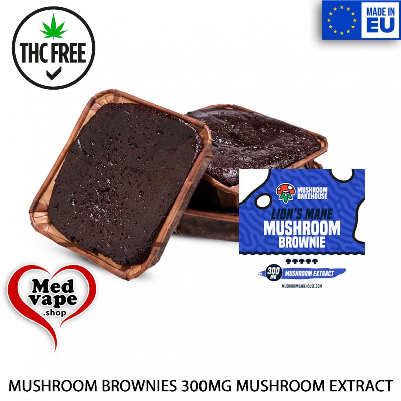 MUSHROOM BROWNIES 300MG – CANNABIS BAKEHOUSE MEDVAPE THC